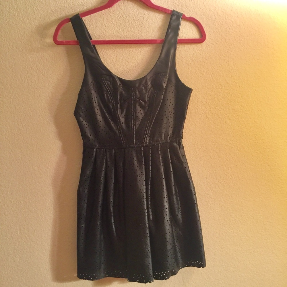 Silence + Noise leather dress
