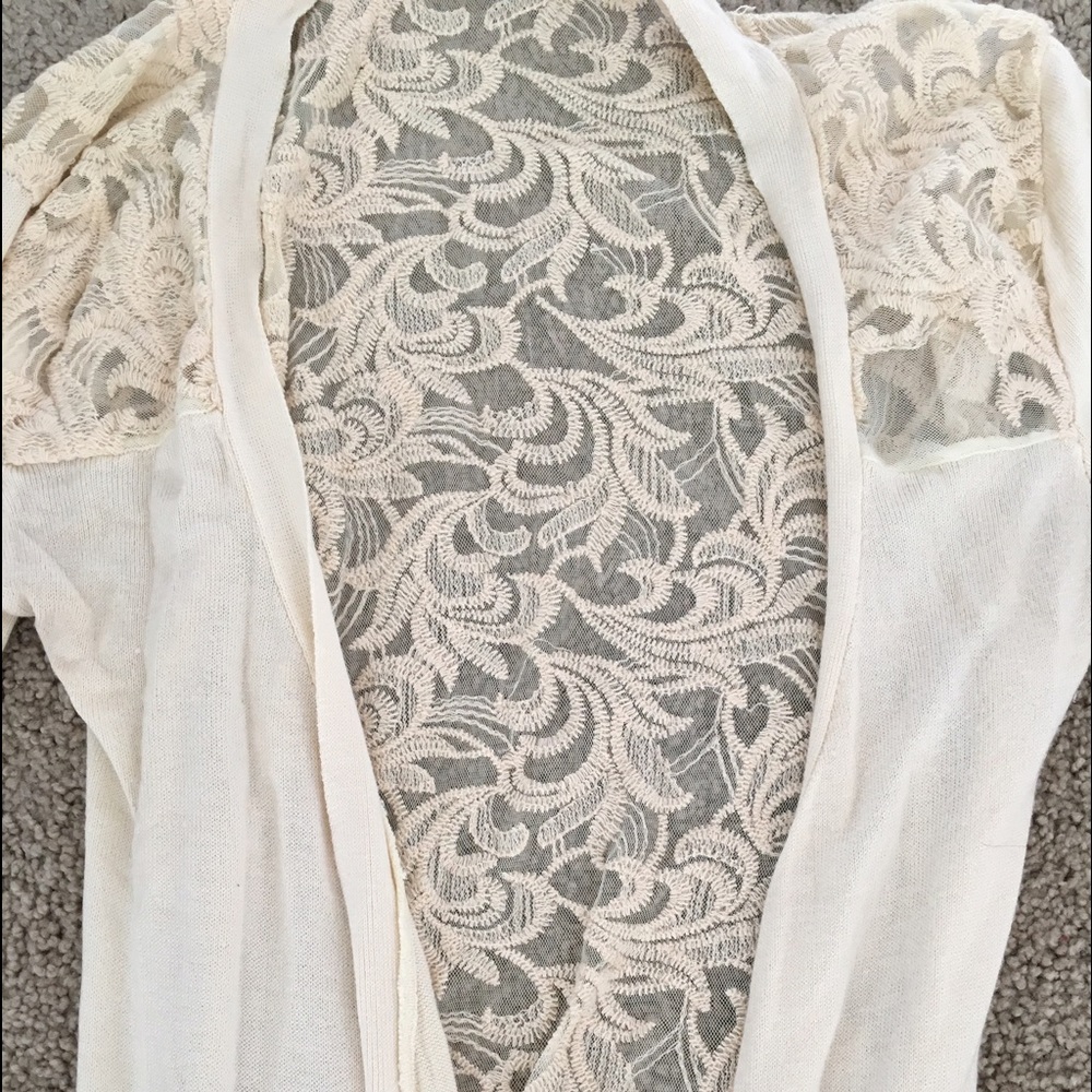 Reyna Lace Back Cardigan