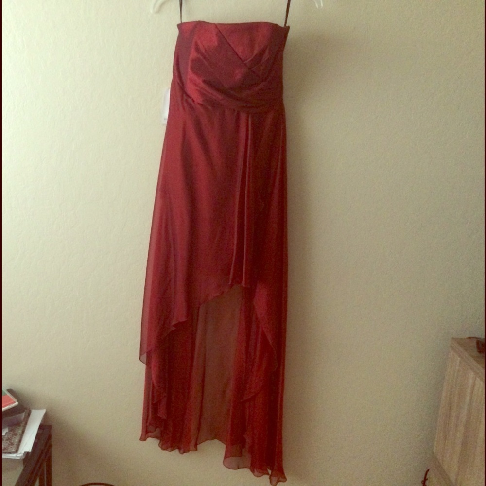 Dark red dress-Great for prom!