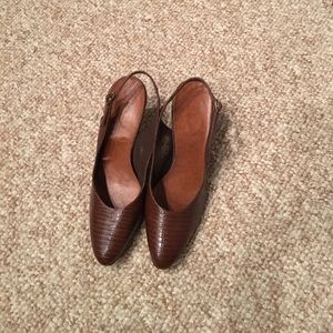 Brown heels great for work or date night
