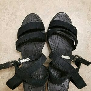 Croc Wedge Sandal