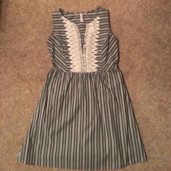 Xhilaration Dresses & Skirts - Lacey Striped Dress