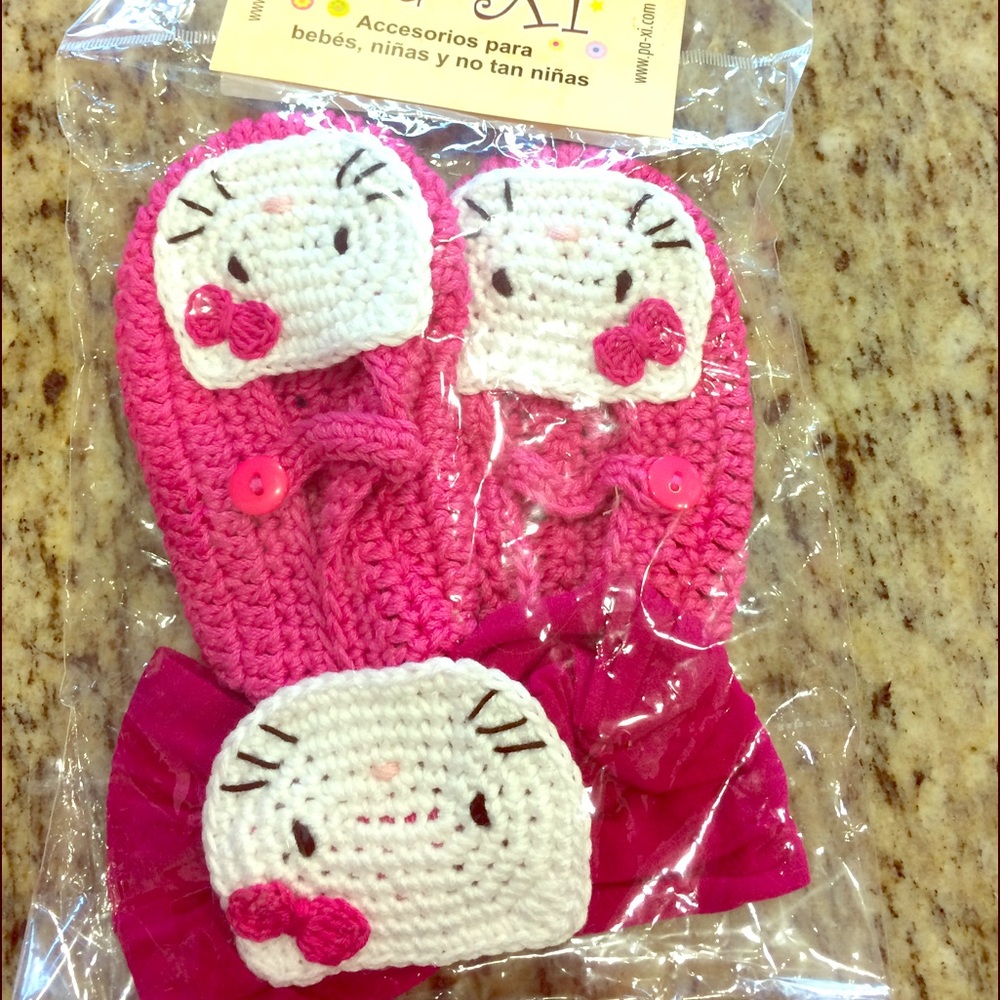 Crocheted BG Shoes & Headband!