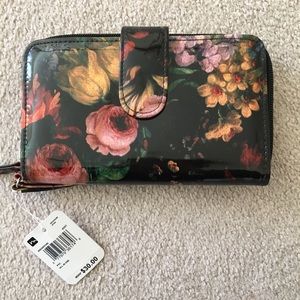 Flower print wallet