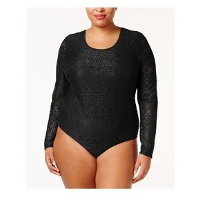 NWT Eyeshadow Black Lace Top