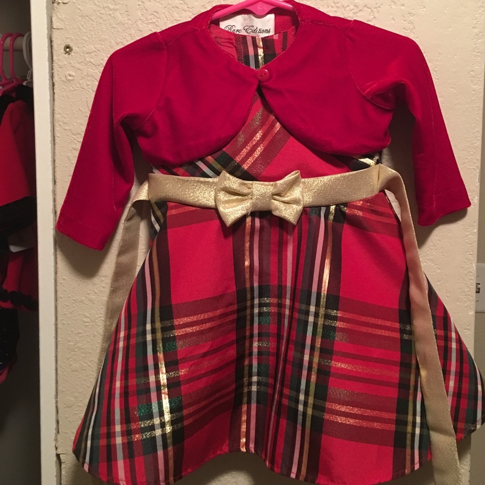 Fancy Plaid Dress with Bloomers