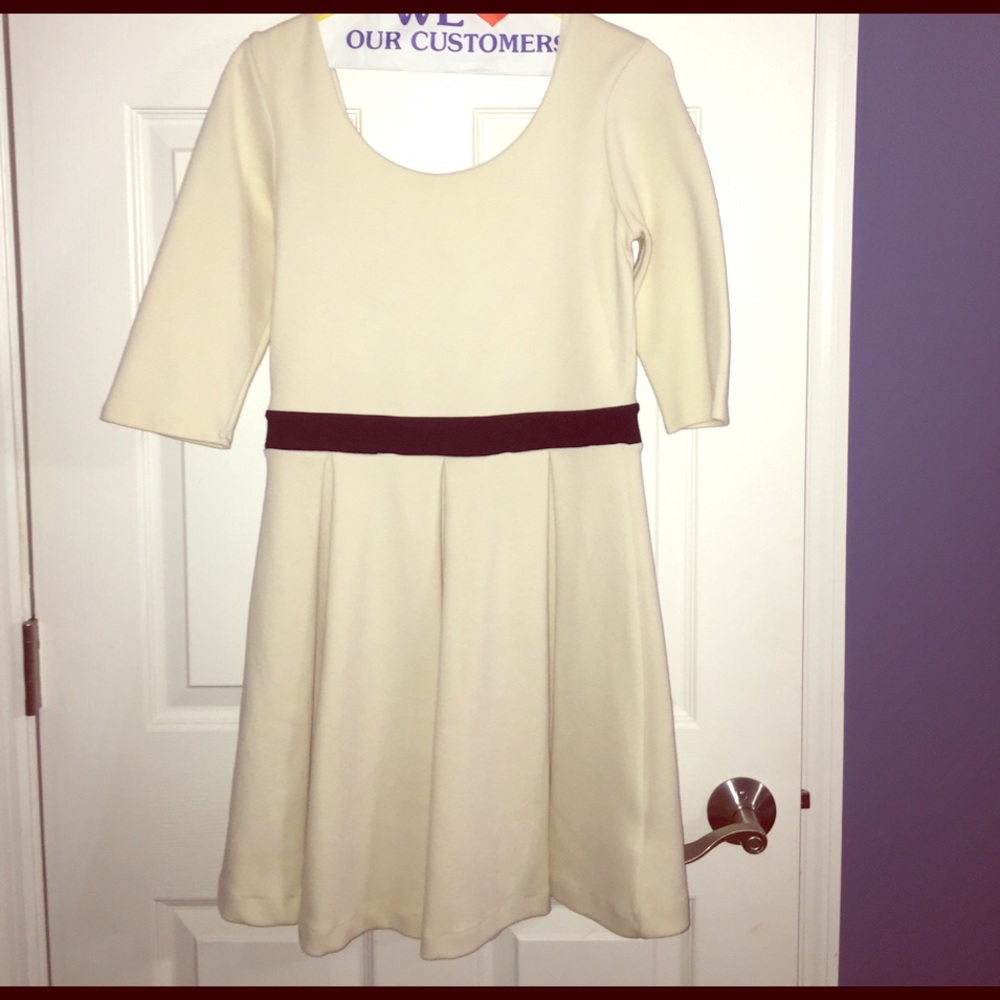 Adorable white sweater dress