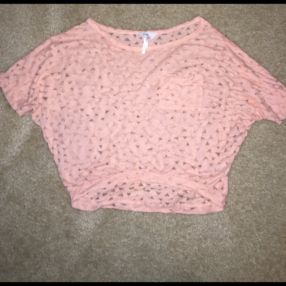 PacSun Kirra Pink TriangleDesign ShortSleeve Tee S