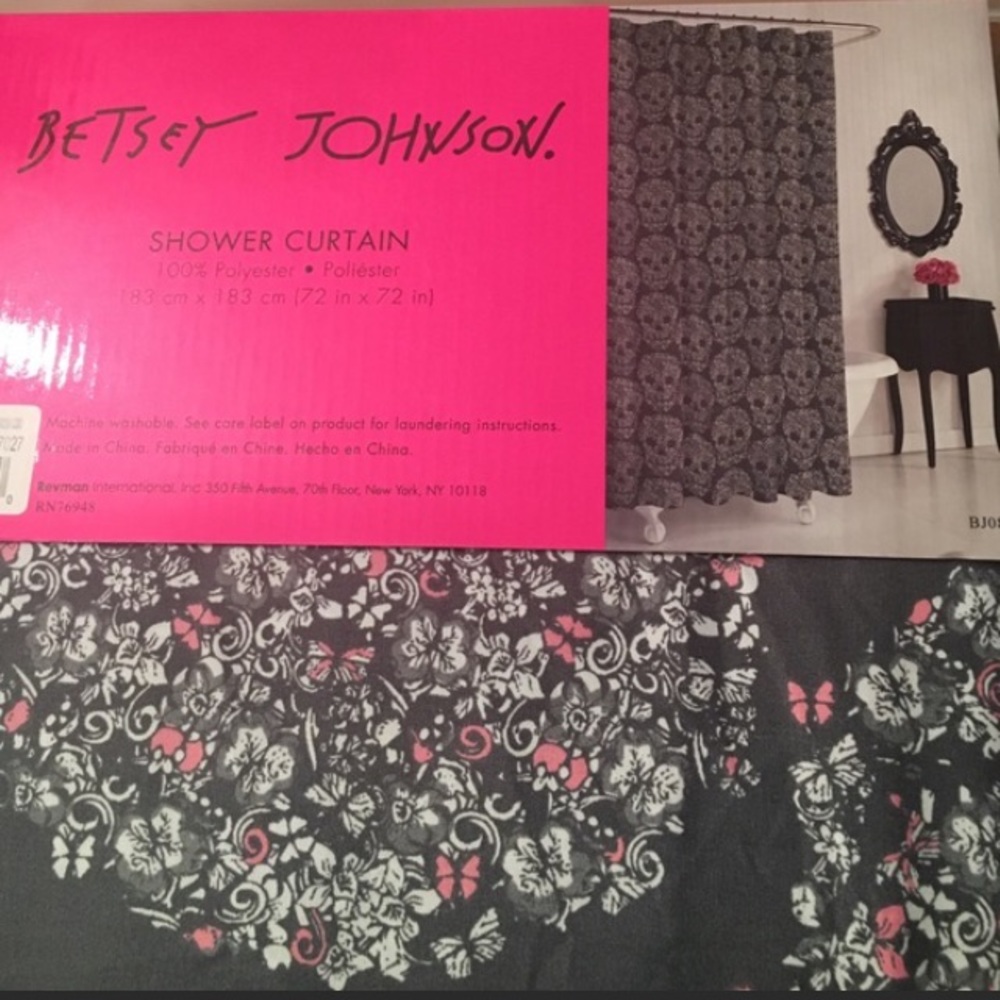 Betsey Johnson shower curtain