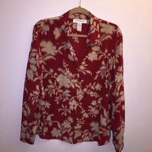 Jones New York Silk Blouse