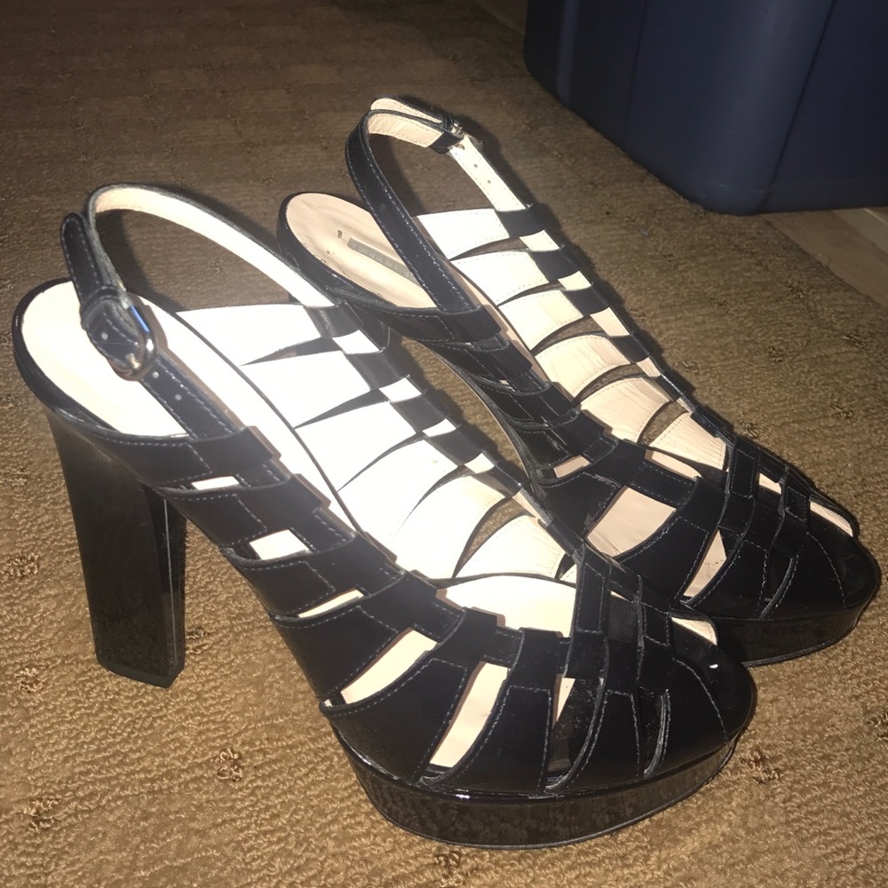 Authentic Giorgio Armani Navy Blue Heel