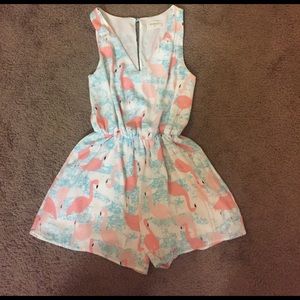 Flamingo Romper!! Brand new!