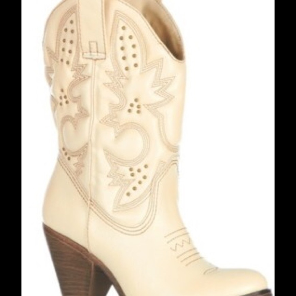 Mia Laredo Cowboy Western Boots White