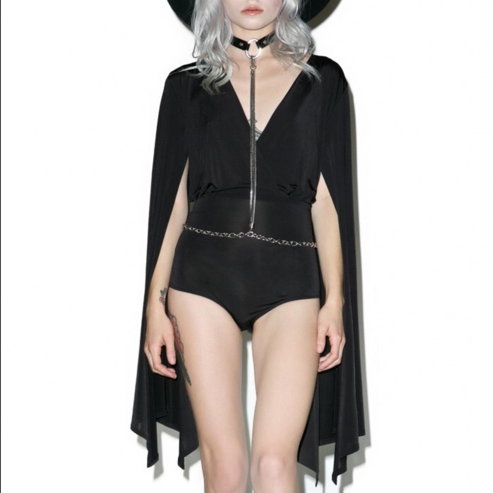GOODTIME Goth Vampira Bodysuit DOLLSKILL