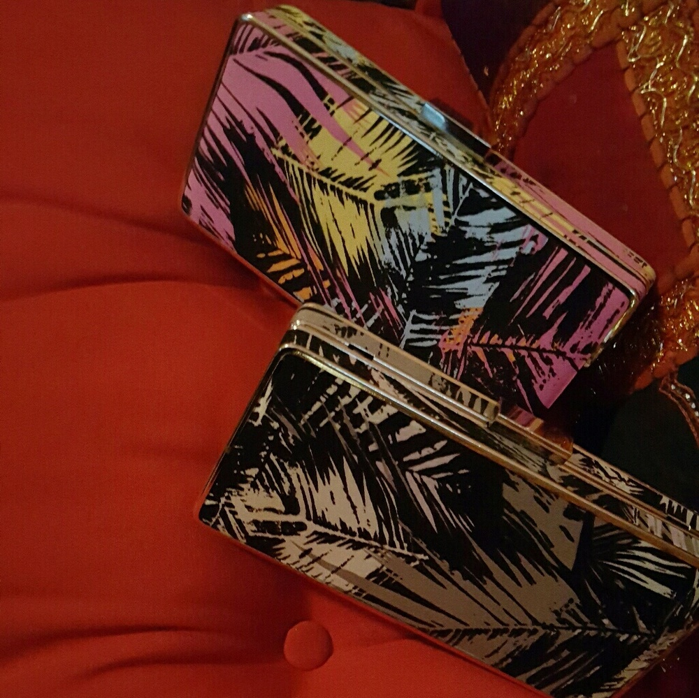 Tropical Palm Theme Square Clutch!