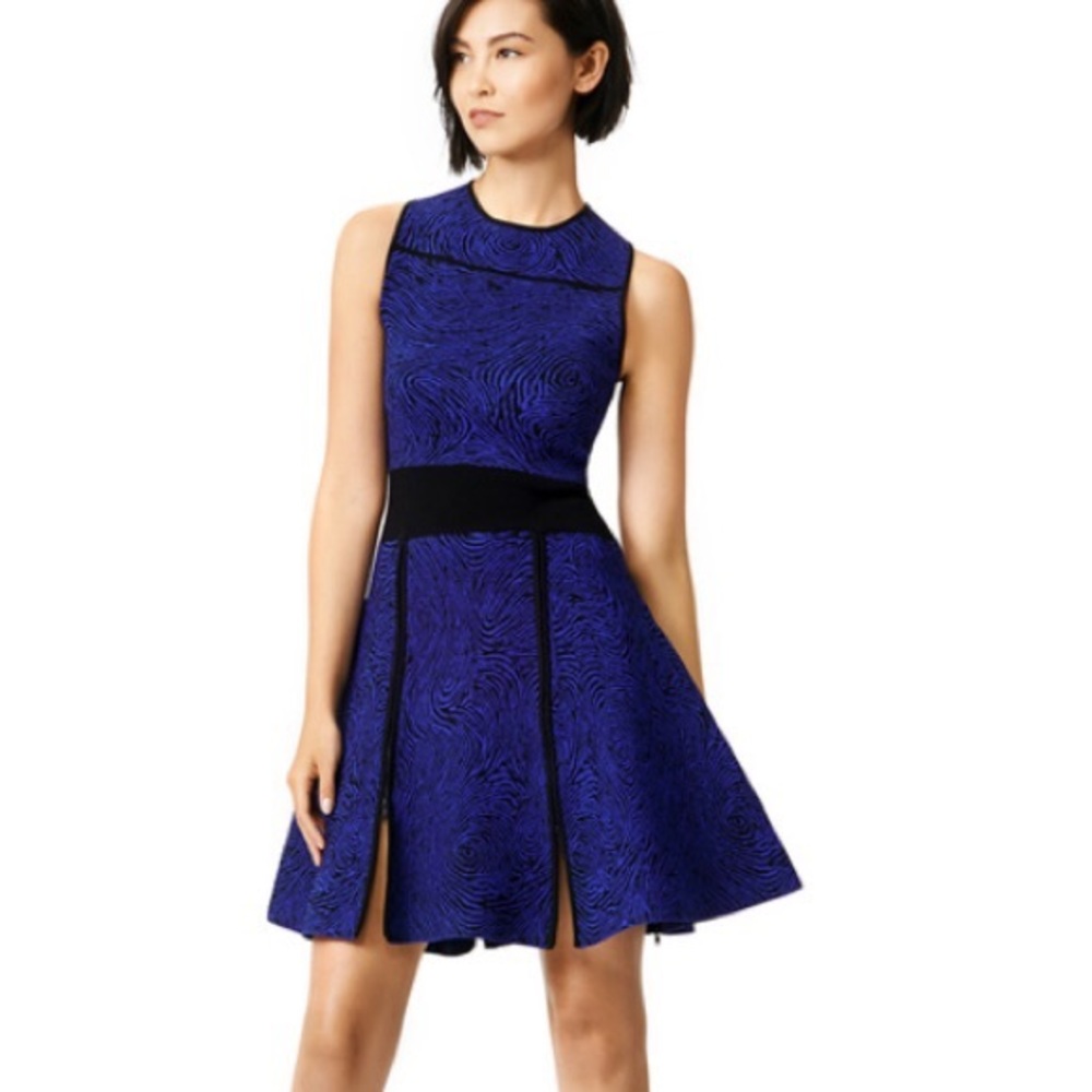 Opening ceremony cobalt blue dress
