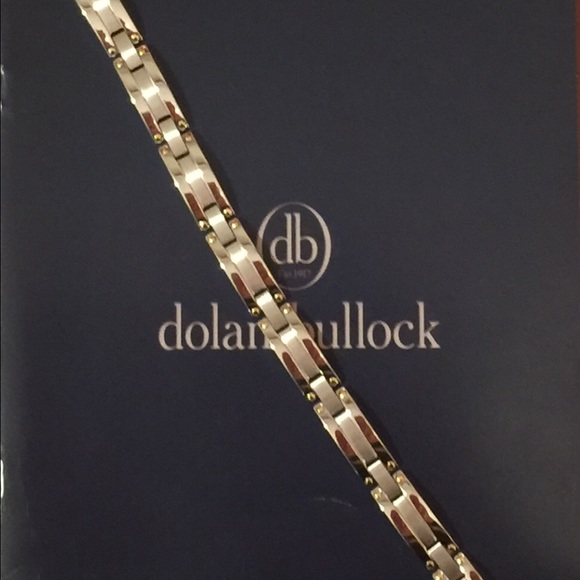 SALE•MENS 18kt & STAINLESS STEEL BRACELET - Picture 2 of 4