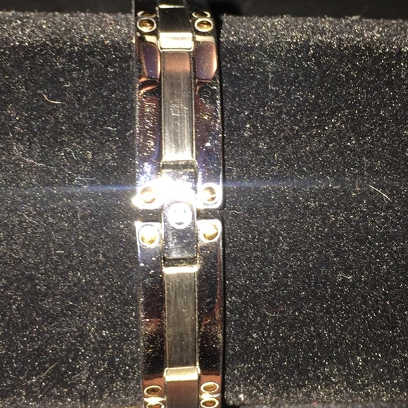 SALE•MENS 18kt & STAINLESS STEEL BRACELET - Picture 4 of 4