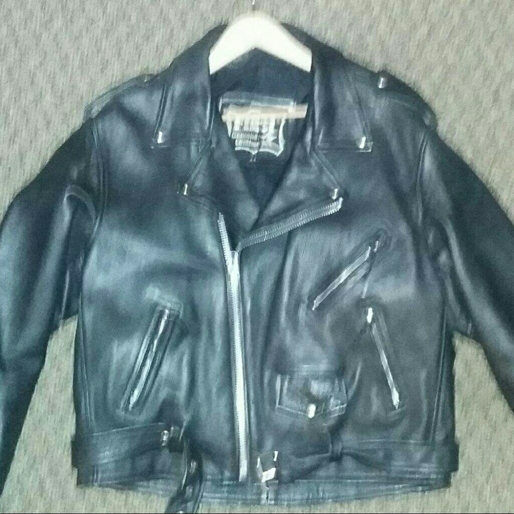 Black motorcycle jacket