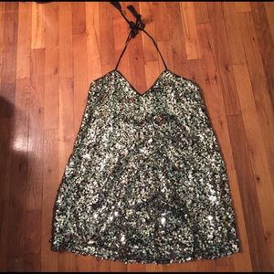 Nasty gal sequin slip dress
