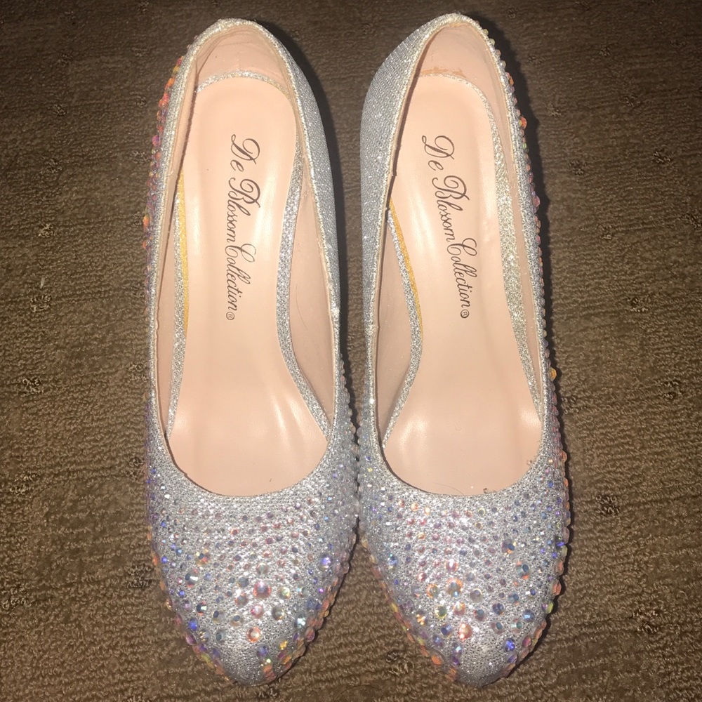 Silver Glitter Stiletto - Picture 2 of 4