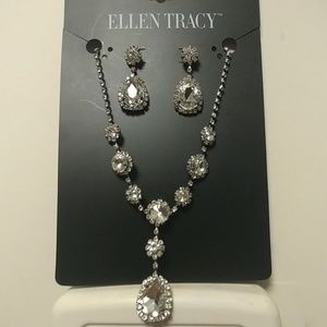 Ellen Tracy Earring Necklace Set