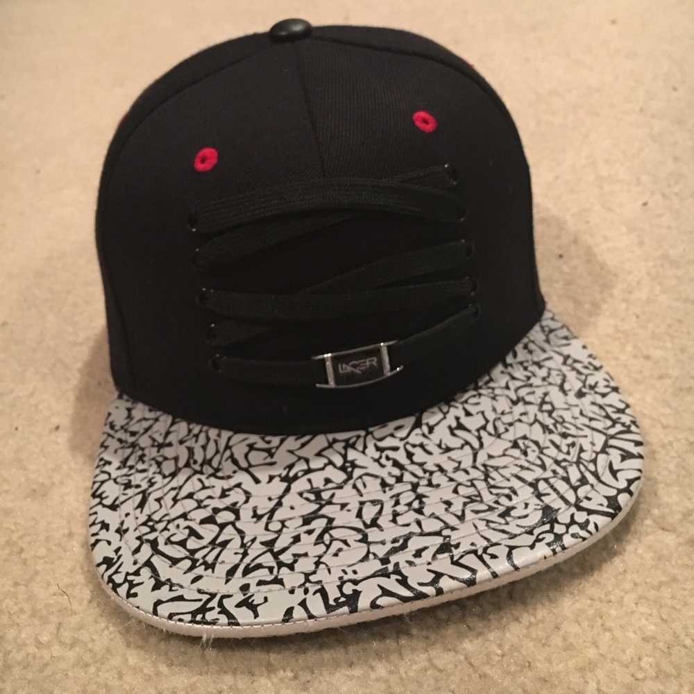 Black Hat with Black Laces