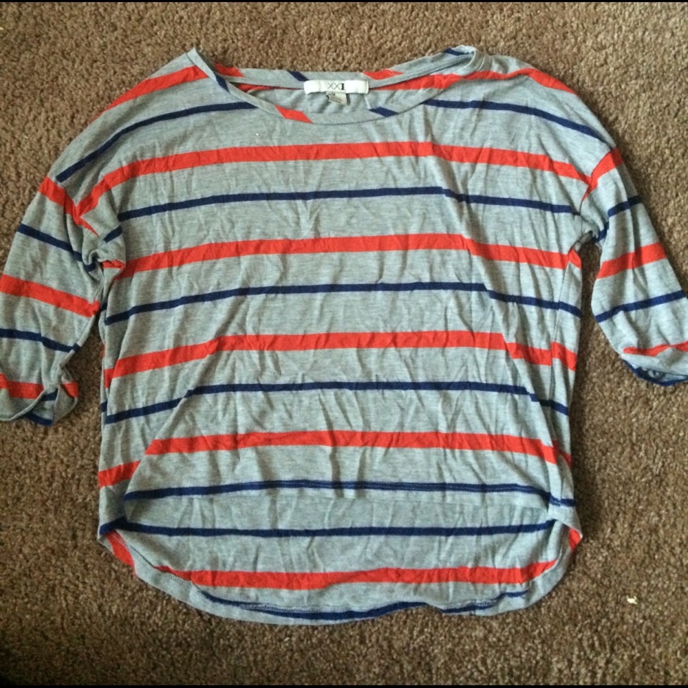 Striped crop top