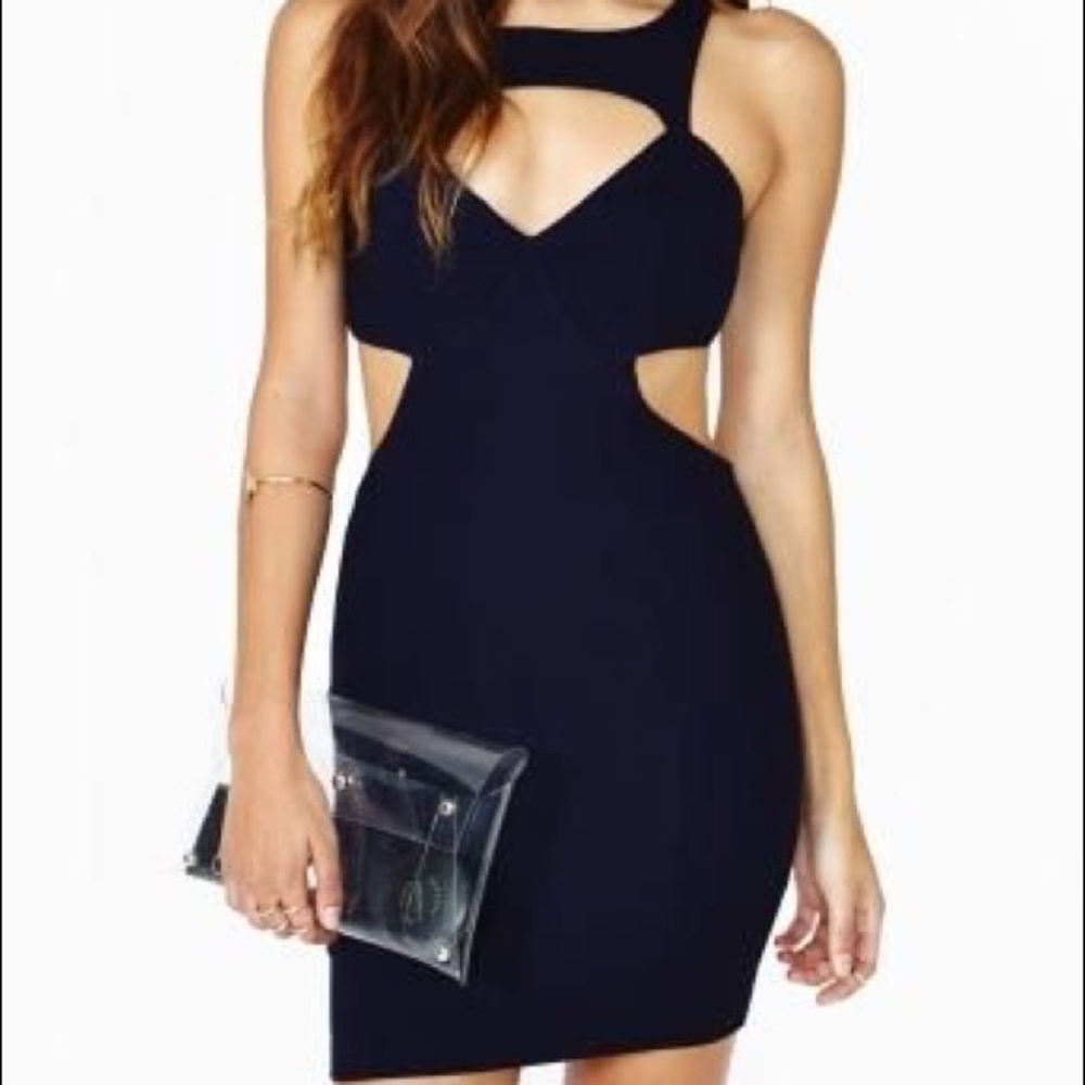 Won't Cool Off Dress in Navy