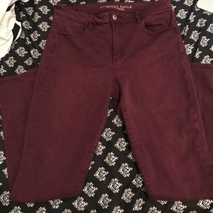 American Eagle high rise skinny jeans