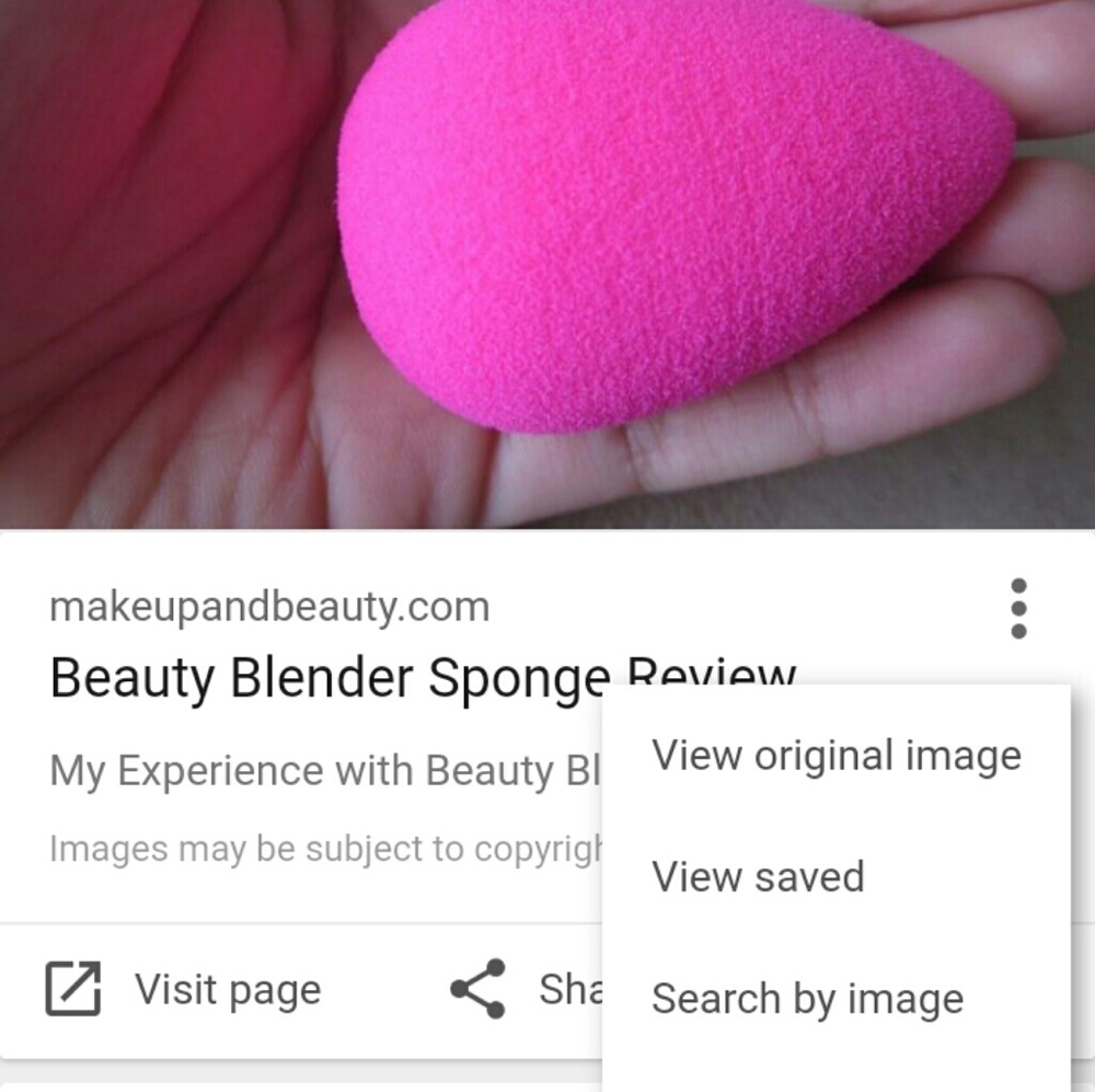 Original size of Sephora beauty blender