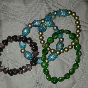 4 Beaded Bracelets