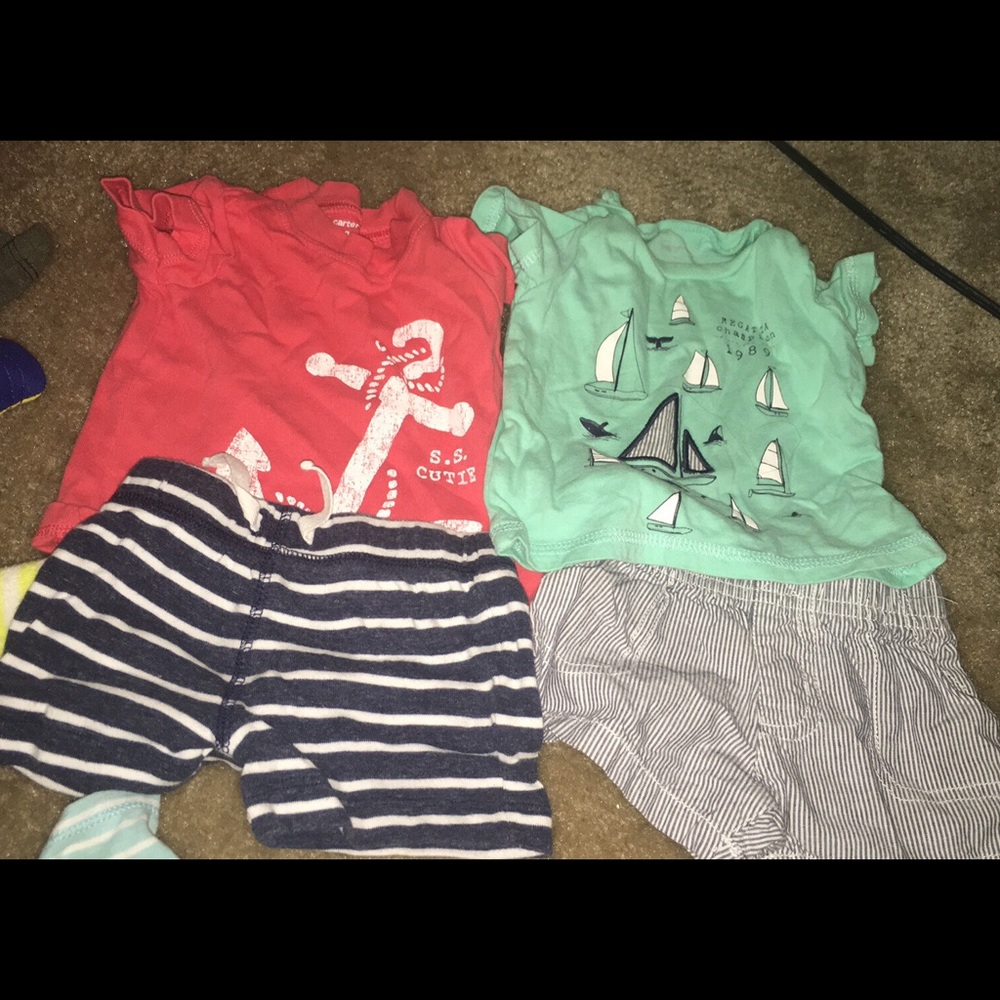SOLD!!!!Baby boy summer bundle 18pieces