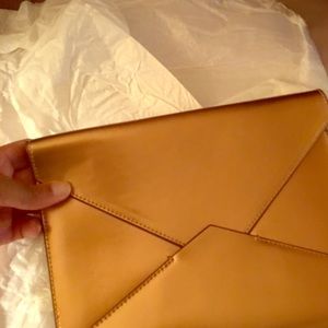 Rose Gold Banana Republic Envelope Clutch