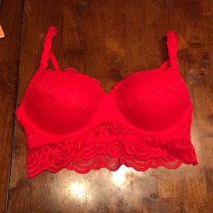 Victoria's Secret Pink lace push-up bra