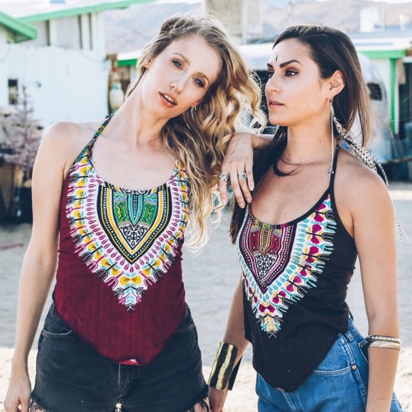 SOLD Tribal Halter Top - Picture 2 of 4
