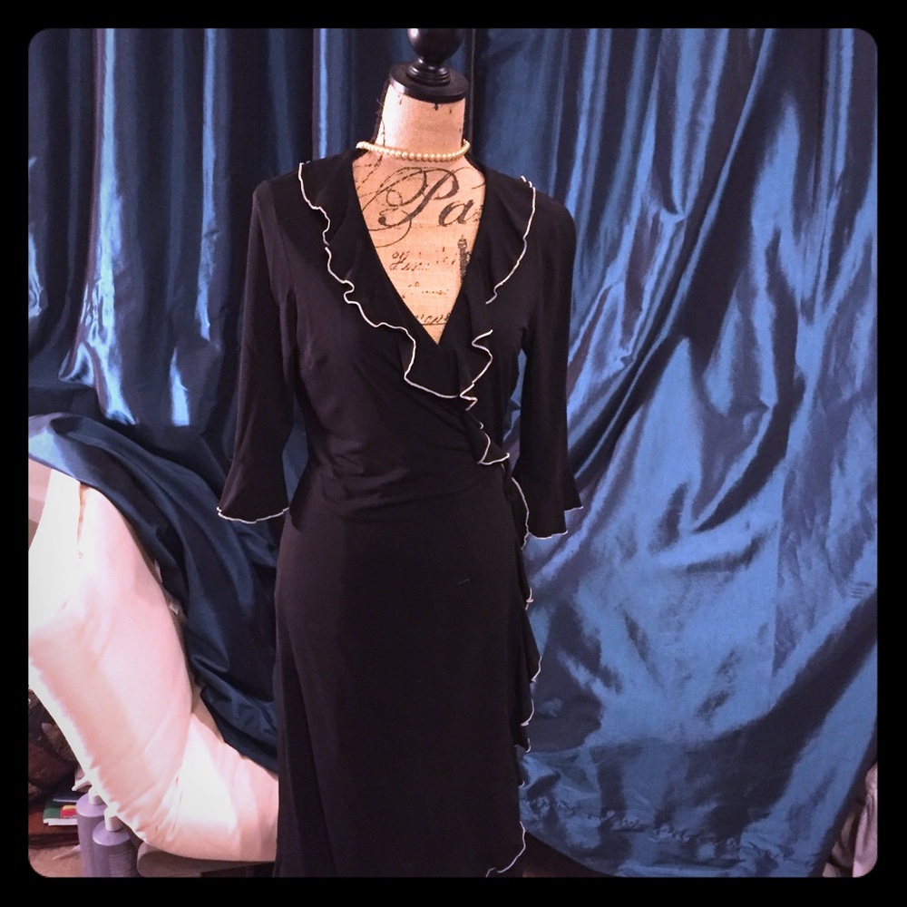 BCBG Black Wrap Dress