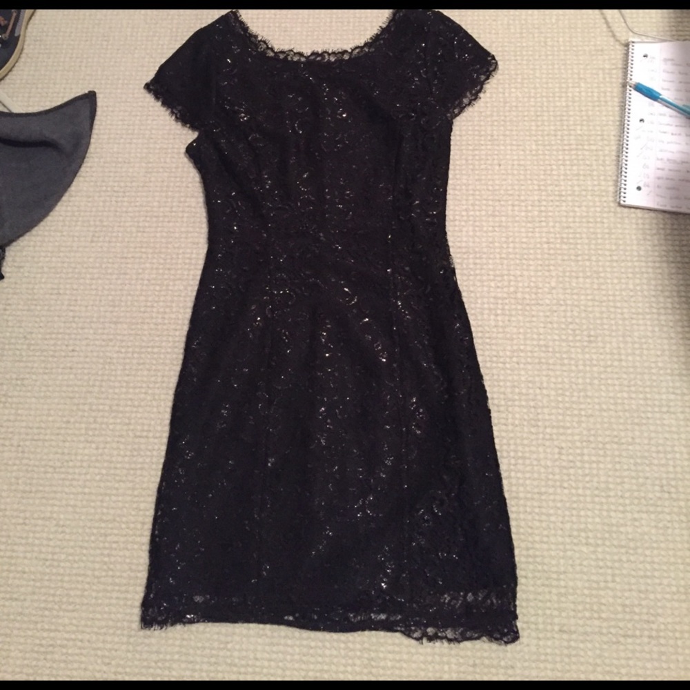 Black Sparkly lace dress