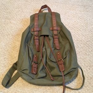 Army green backpack