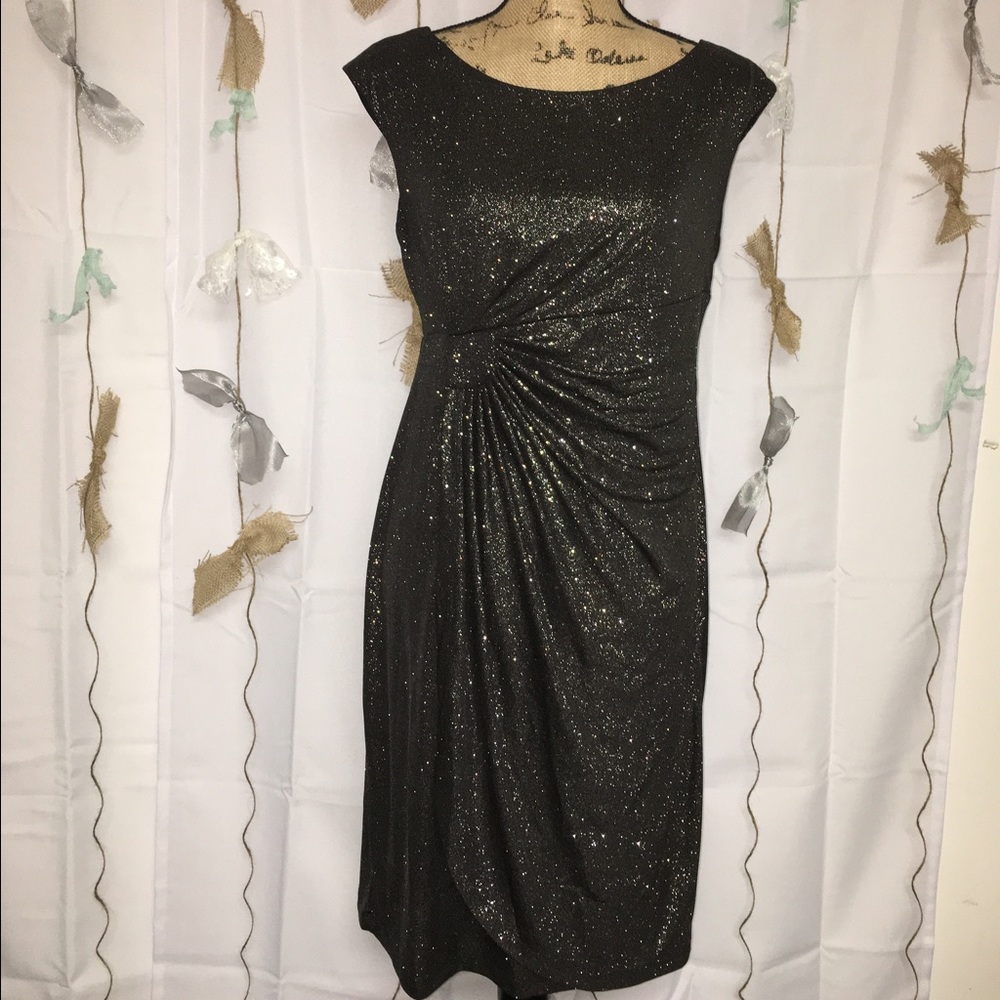 Sparkly black dress!
