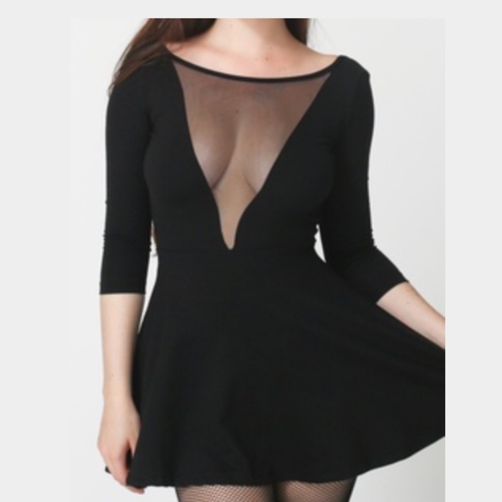 Off shoulder mesh dress