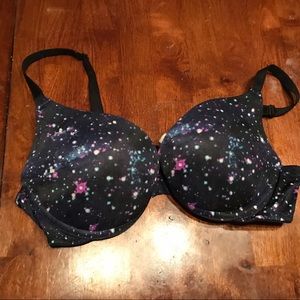 Galaxy Print 34B push up bra Victorias Secret Pink