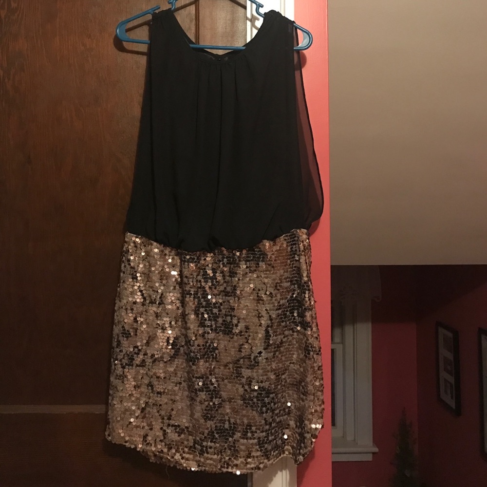 Black and Sequin Dress