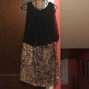 Black and Sequin Dress