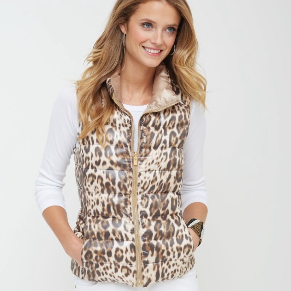 Reversible leopard vest! Tommy Bahama never worn!