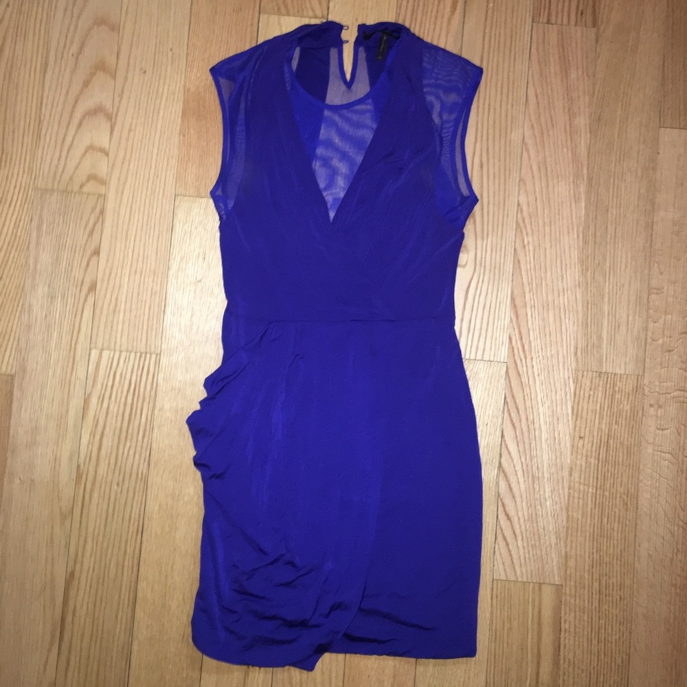 BCBGmaxazria Mesh Inset Dress
