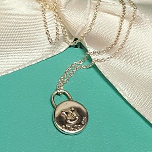 TIFFANY & CO. Lock Pendant Necklace