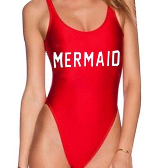 Mermaid One Piece Swimsuit - Picture 2 of 6