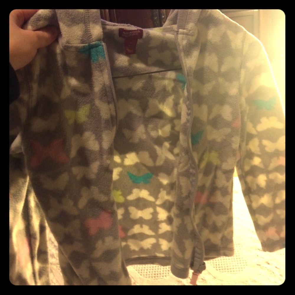 Toddler Grey butterfly jacket