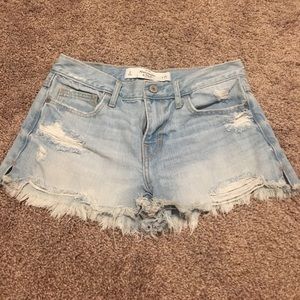 High waisted Denim shorts